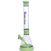 18" Hoss H036 (5mm) - Tri - Section Banded Hoss Glass Bongs Canada