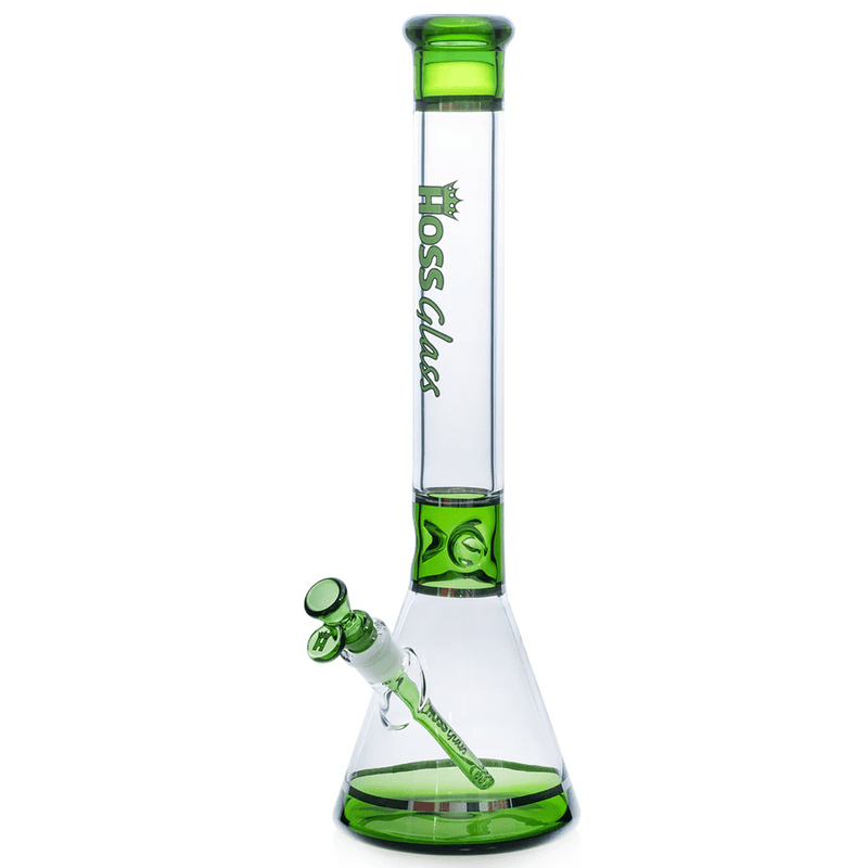 18" Hoss H036 (5mm) - Tri - Section Banded Hoss Glass Bongs Canada