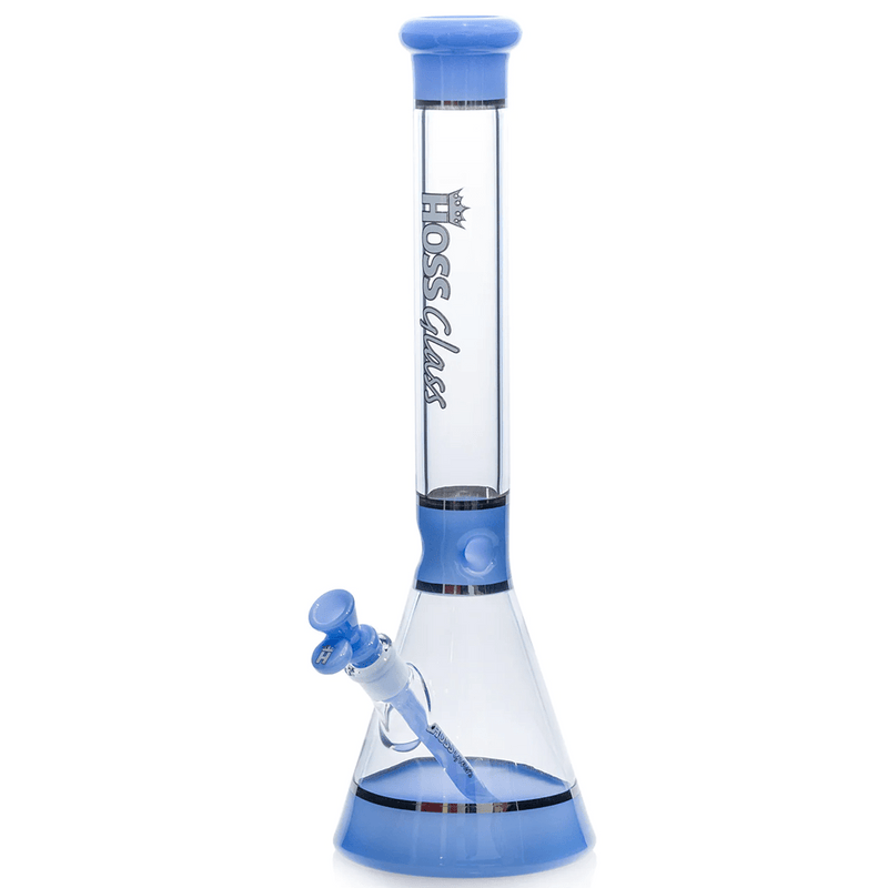 18" Hoss H036 (5mm) - Tri - Section Banded Hoss Glass Bongs Canada
