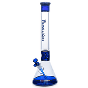 18" Hoss H036 (5mm) - Tri - Section Banded Hoss Glass Bongs Canada