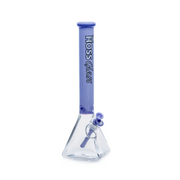 18" Hoss H056 (7mm) - Pyramid Half Colored Hoss Glass Bongs Canada