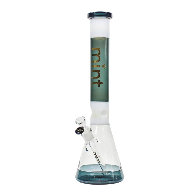 18” Mint Two Tone Beaker Bong (5mm) simple Mint Glass Bongs Canada