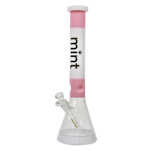 18” Mint Two Tone Beaker Bong (5mm) simple Mint Glass Bongs Canada