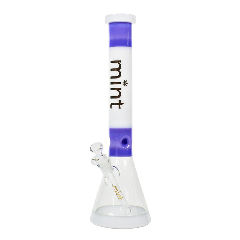 18” Mint Two Tone Beaker Bong (5mm) simple Mint Glass Bongs Canada
