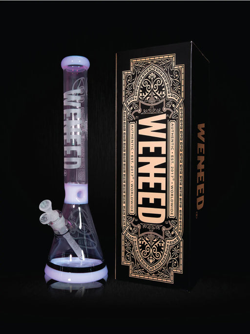 18" Transparent Crucifix Beaker (7mm) simple WENEED Bongs Canada