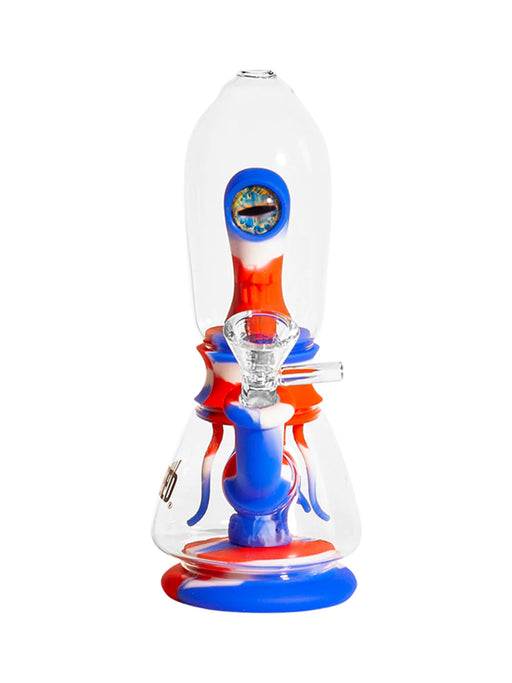 7" Silicone Monster Double Filter Rig simple WENEED Bongs Canada