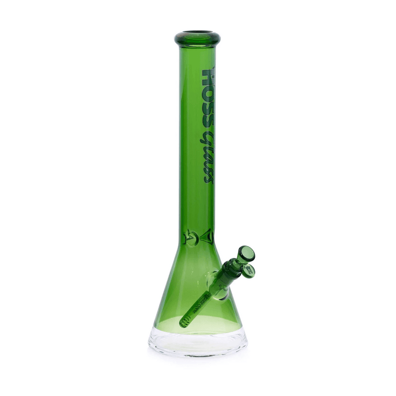 Green 18" Hoss H067 (5mm) - Colored Beaker Hoss Glass Bongs Canada