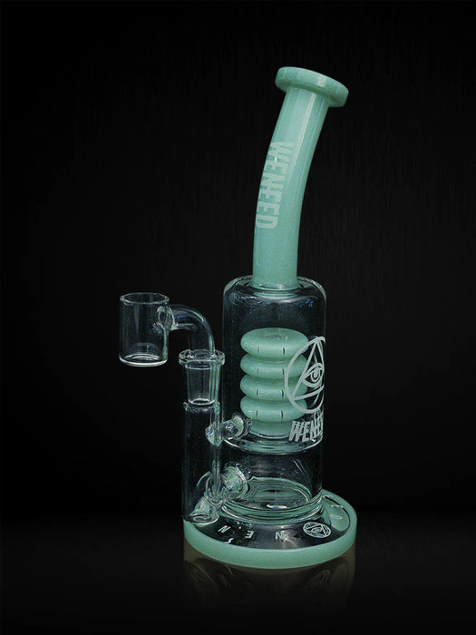 Green WENEED Glow Atomic Dab Rig Bongs Canada