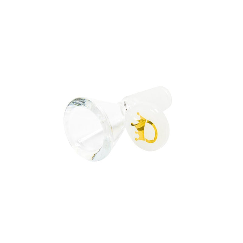 LMAO Glass Thick Cone Bong Bowl - White - Bongs Canada