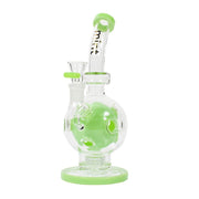 Milk Green - Holey Bubble Bubbler - Mint Glass - Bongs Canada