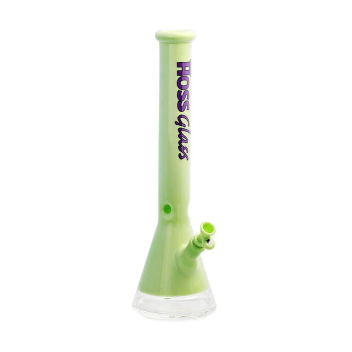 Milk Green 18" Hoss H067 (5mm) - Colored Beaker Hoss Glass Bongs Canada