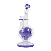 Milk Purple - Holey Bubble Bubbler - Mint Glass - Bongs Canada