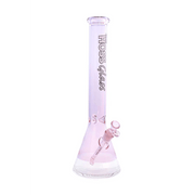 Pink 18" Hoss H067 (5mm) - Colored Beaker Hoss Glass Bongs Canada